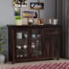 wood glass cabinet