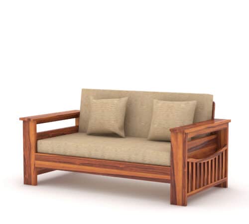 Ergova Solid Wooden Two Seater Sofa Set For Living Room | Furniture - Image 5