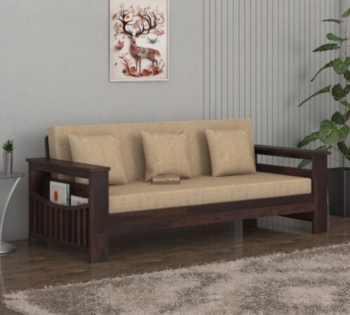 3 Seater Wooden Sofa