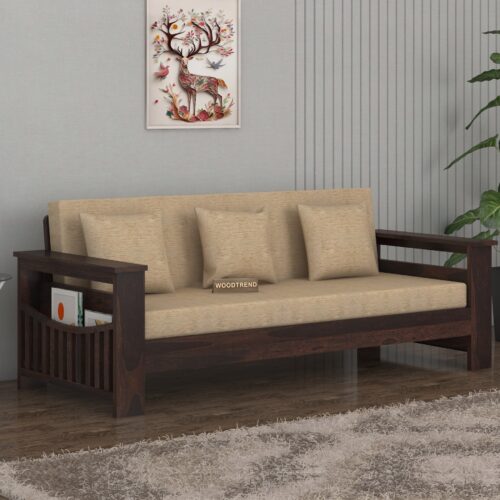 3 Seater Wooden Sofa