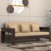 3 seater wooden sofa