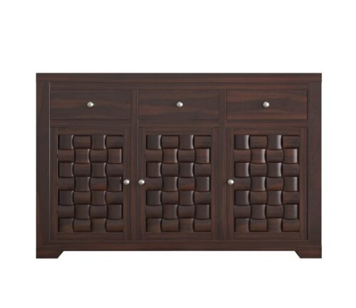 Workora Sideboard Cabinet with 3 Drawers - Image 4
