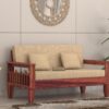 Solid Wood 2 Seater Wooden Sofa