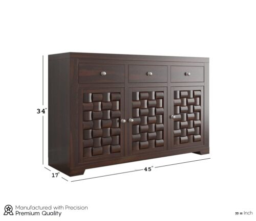 Workora Sideboard Cabinet with 3 Drawers - Image 2