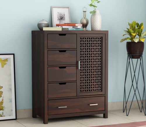 Flexica 5-Drawer Wooden Chest Of Drawers
