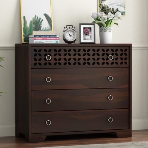 4-Drawer Wooden Chest Of Drawers