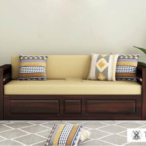 Workia 3 Seater Sofa Cums Bed for Bedroom & Living Room