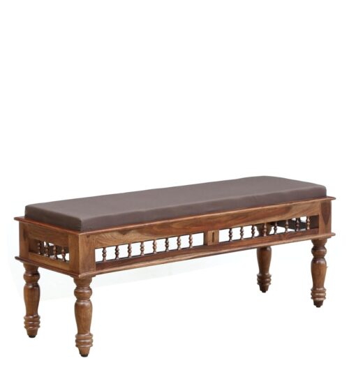 Deskino Solid Wooden Sheesham Wooden Sitting Bench - Image 6