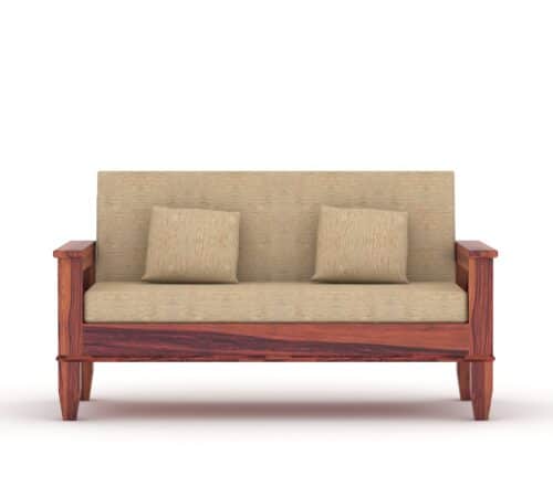 Ergola Solid Wood 2 Seater Wooden Sofa Set For Living Room | Furniture - Image 5