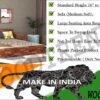 Taskify 3 Seater Sofa Cums Bed for Bedroom & Living Room - Image 7