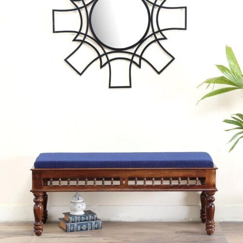 Ergonix Sheesham Wood Dining Bench | Sitting Bench for Living Room