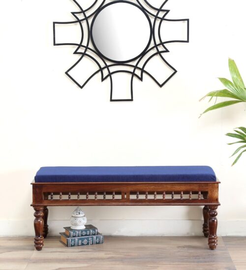 Ergonix Sheesham Wood Dining Bench | Sitting Bench for Living Room