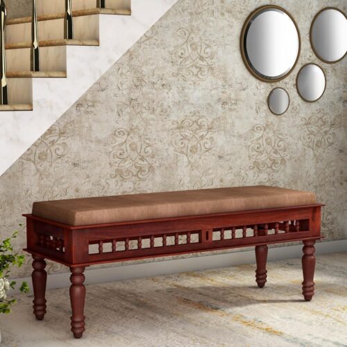 modern wooden bench