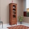 book cabinet with glass doors